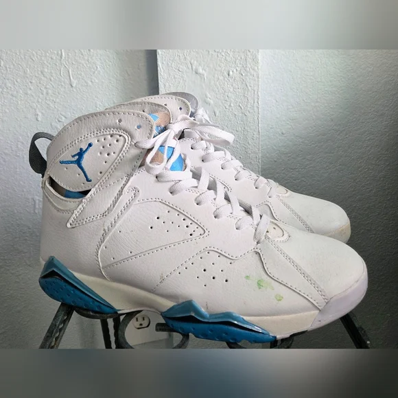 Nike Air Jordan 7 Retro French Blue Sneakers - Picture 1 of 5